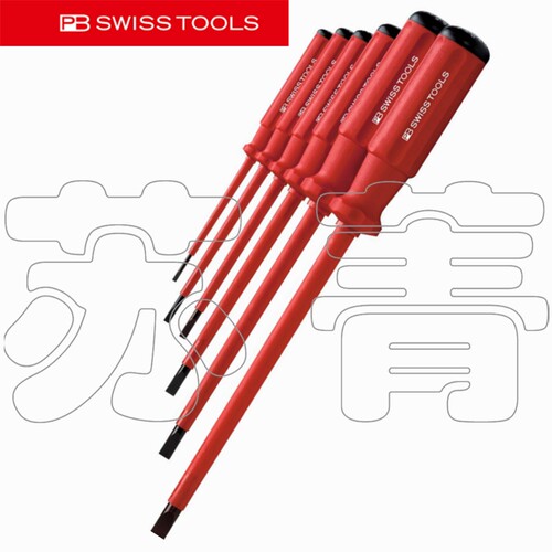 瑞士原装进口PB Swiss Tools 电工绝缘一字螺丝刀套装6件套 8件套