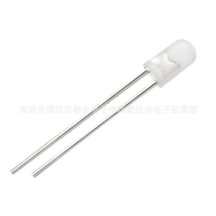 直插LED发光二极管灯珠 F3 无边七彩短脚 高亮 3mm无边七彩灯珠