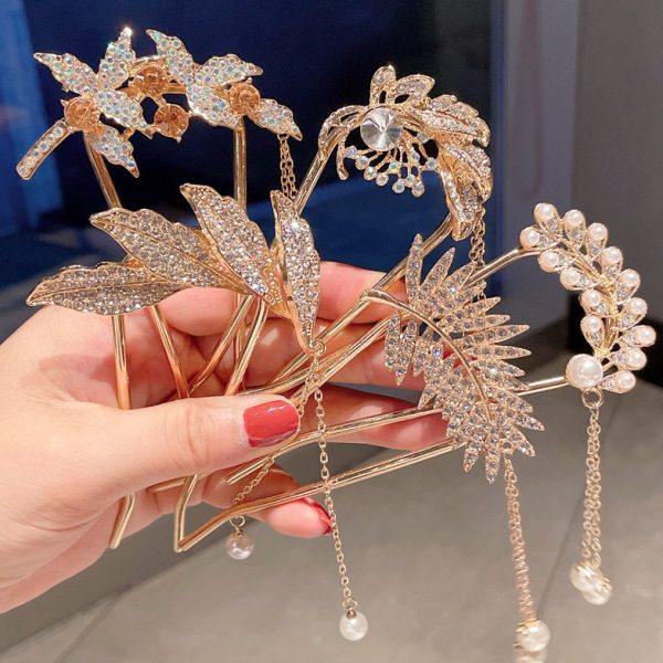 U型发簪简约复古珍珠金属钗子日常盘头发的簪子丸子头盘发器发钗,饰品/流行首饰/时尚饰品新,其它首饰,淘宝优惠券,粉丝福利购,淘宝优惠卷