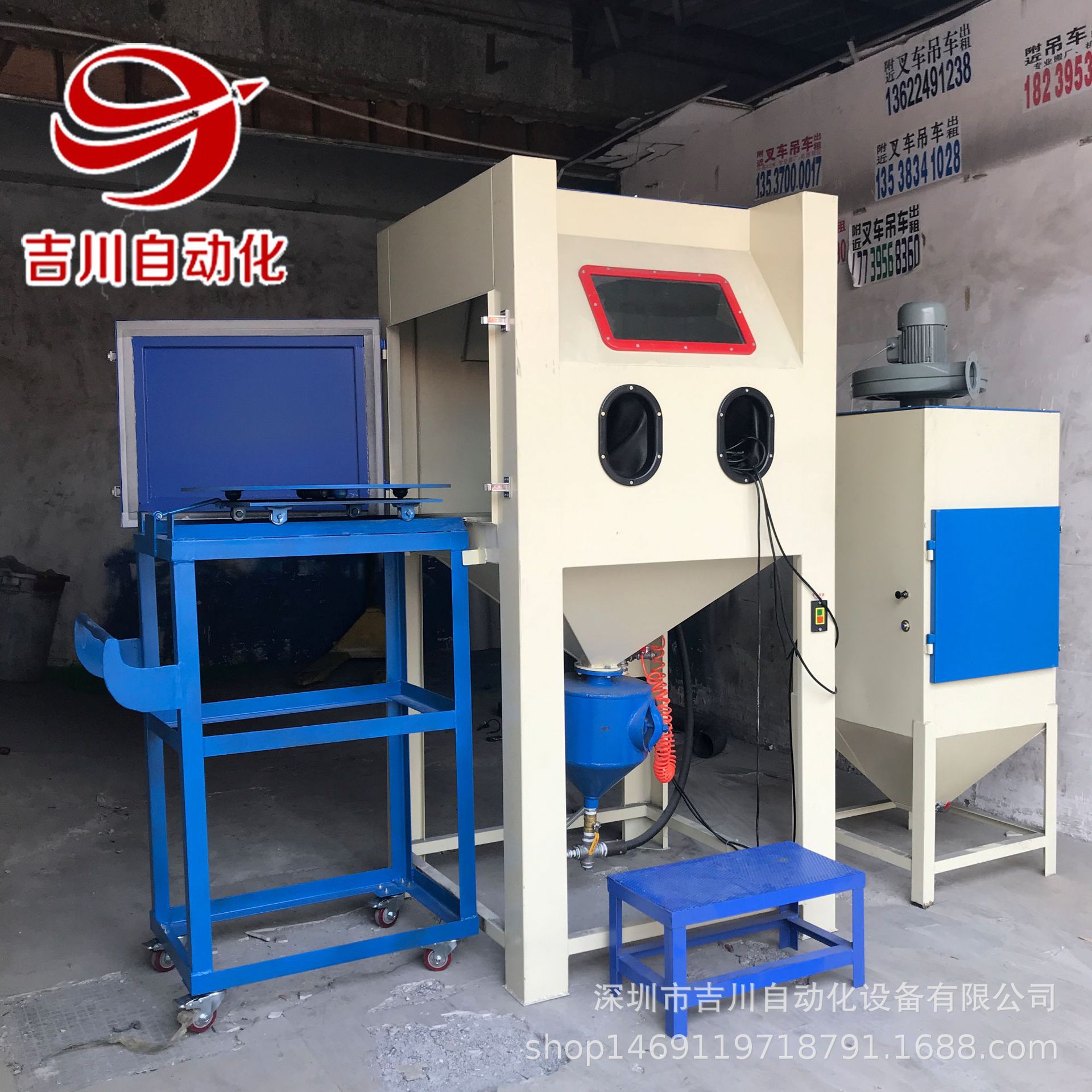 厂家直销1010高压手动喷砂机大型模具加压喷砂机翻新除锈喷砂设备