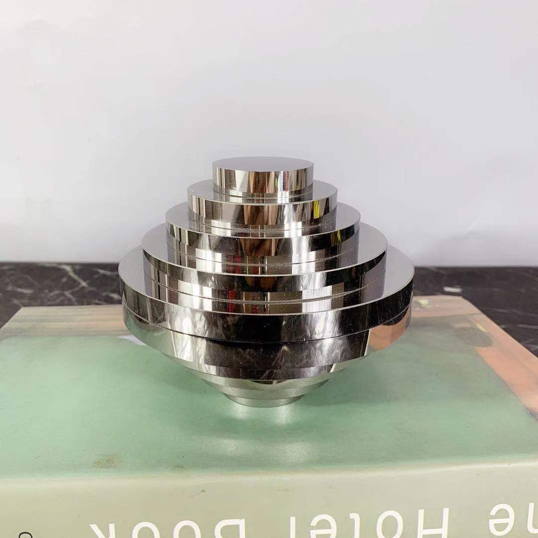 简约现代艺术烟灰水晶玻璃叠片摆件售楼处样板间家居桌面创意软装