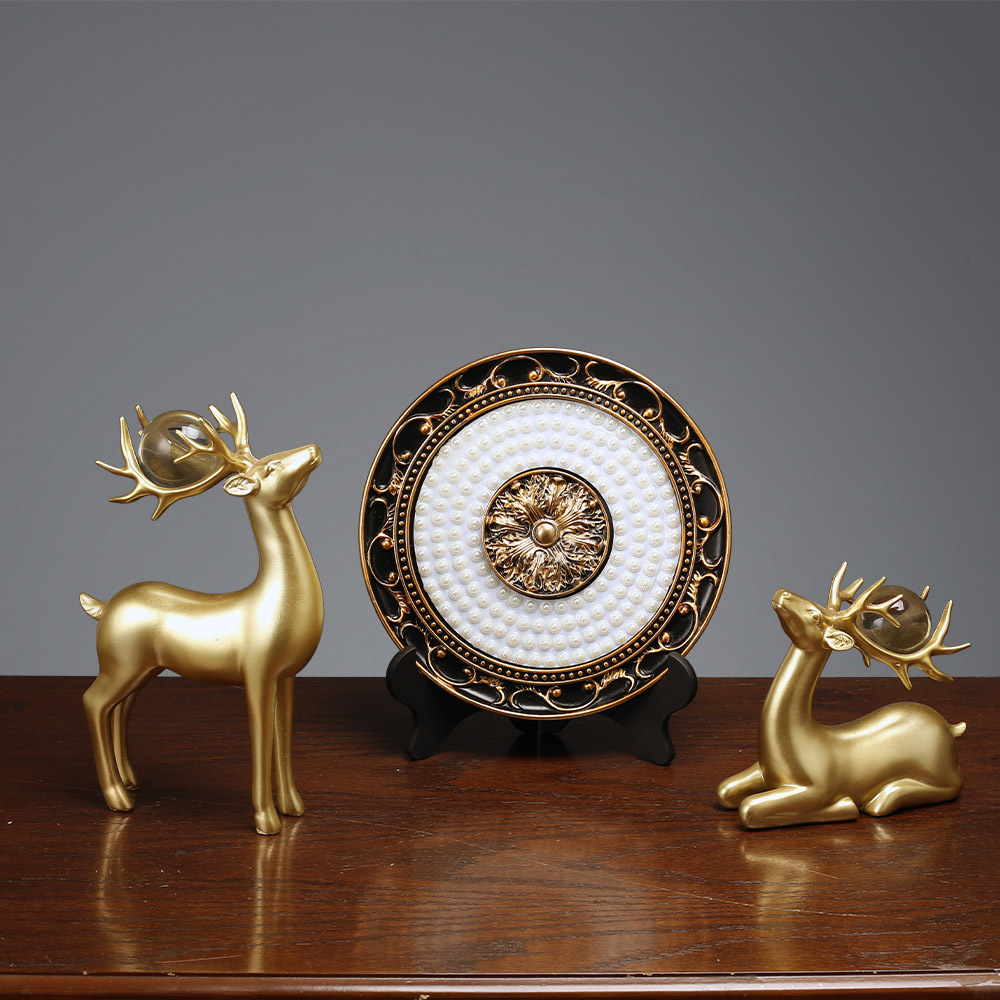 北欧简约现代折纸几何马摆件创意客厅书房装饰柜摆设酒店软装饰品