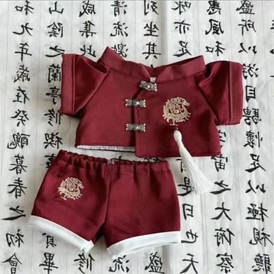 20cm娃衣棉花娃娃衣服四神兽古风套装无属性正常体胖胖体可穿包邮