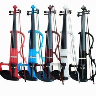 黑色电子小提琴 初学者演奏电声小提琴乐器