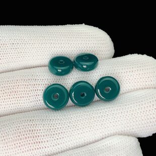 雪巴琉璃珠圆隔片直切圆珠腰珠星月配饰松石南红蜜蜡 西藏老料器