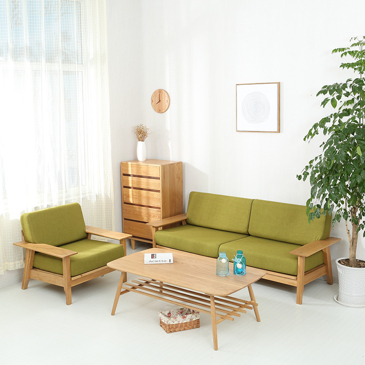 橡木小户型时尚茶几客厅家具北欧实木茶几简约纯木色茶桌客厅茶几