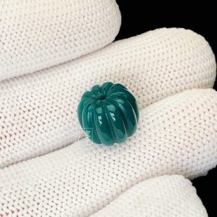 雪巴琉璃南瓜珠顶珠腰珠星月金刚猴头配饰绿松南红蜜蜡西藏老料器