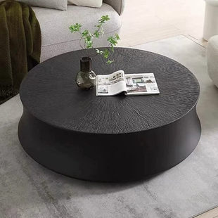 意式极简茶几Poliform设计师高端艺术客厅家用现代简约圆形茶几桌