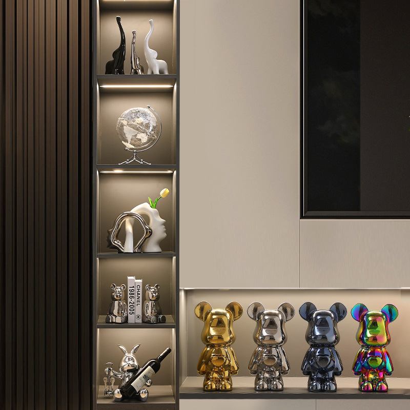 高档轻奢酒柜摆件套装客厅书柜玄关电视柜办公室家居软装装饰品