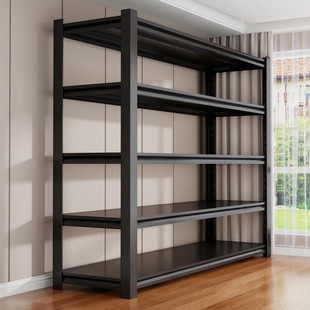 家用货架置物架落地多层阳台杂物间简易收纳架碳钢超市储物铁架子