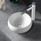 陶瓷洗脸池小尺寸台上盆盘单面盆圆形艺术台盆家用阳台台上洗手盆