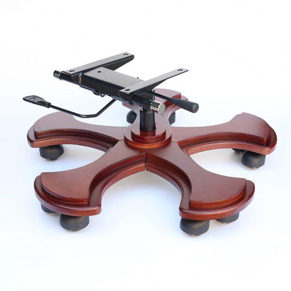 老板椅总裁椅大班椅子五星脚红实木脚转椅配件十轮脚底盘底座