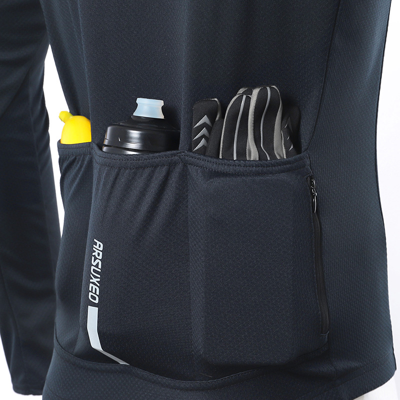 23款骑行服男自行车春夏季长袖速干透气公路车骑行V上衣山地车衣