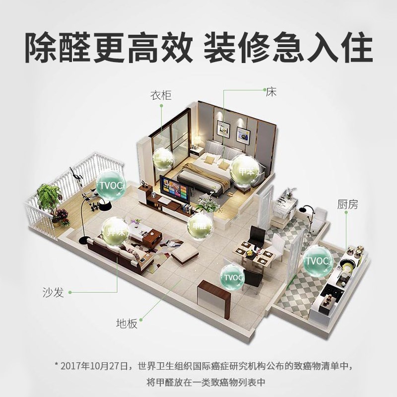 绿之源活性炭除甲醛除味金炭号除醛D竹炭包新房家用净化空气去异