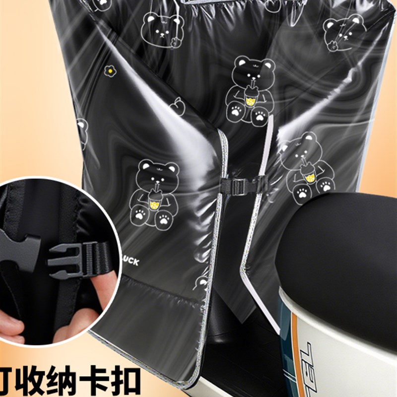 电动车挡风被冬季覆膜加厚加绒加大斗篷防水防风罩电瓶车挡风罩