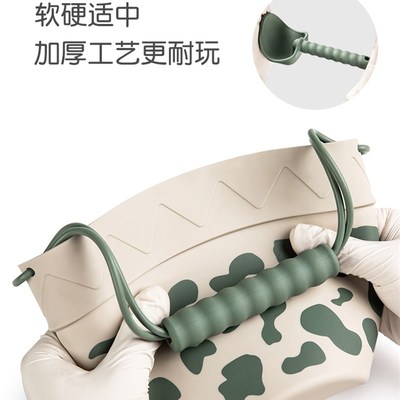 Qlittle儿童沙滩桶宝宝玩乐桶挖沙玩雪海边戏水硅胶铲桶玩具套装