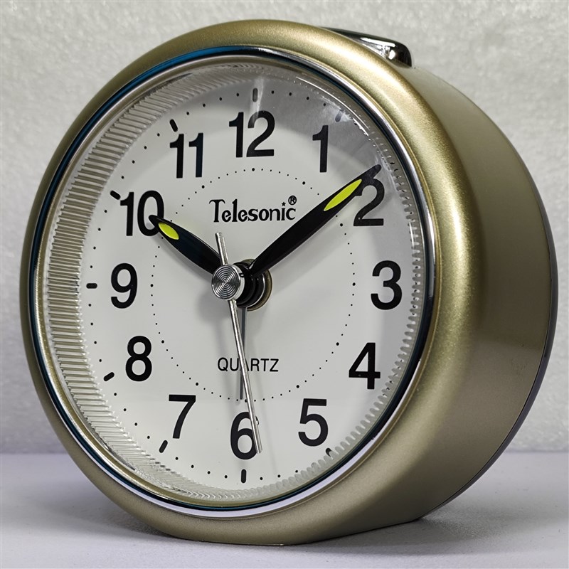 天王星闹钟钟表静音简约现代床头卧室夜光灯男女学生用多功能时钟