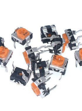 卧式wh06-2c电位器电阻可调1k/2k/5k/10k/100k102103104黄色