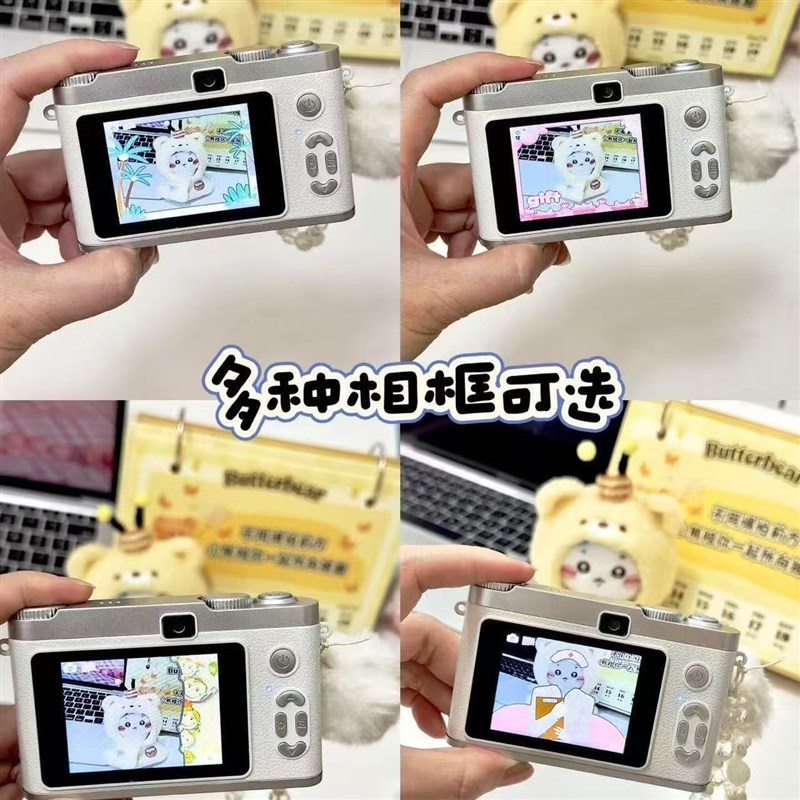 9600W像素复古双摄可爱数码相机校园学生拍立得录像可拍照传手机