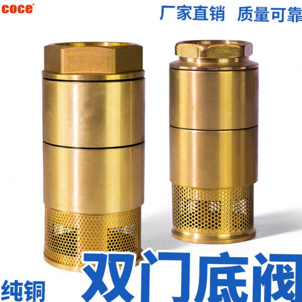 纯铜双门底阀加油站铜底阀铜双门阀三角阀单向阀油库罐加油站专用