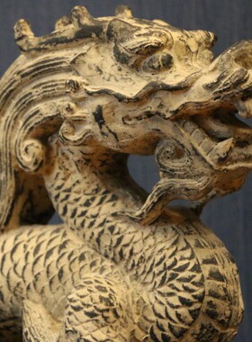 工艺摆件/中式酒店会所茶庄复古中国风格装饰祥龙摆件嘲风