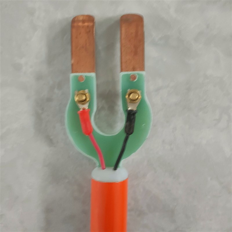 ZF010529带线电极分流叉绝缘电极棒线总长2M电阻表通用电极