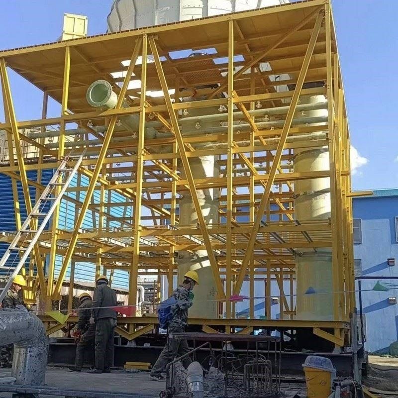 玻璃钢拉挤格栅型材电厂冷却塔填料托架工字型支撑托架凉水塔网架