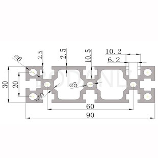 厂家工业用铝合金型材国标3090G铝型材工作台铝材品质