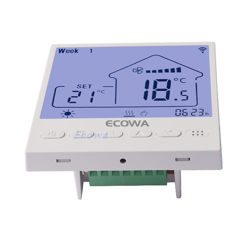 中央空调/地暖二合一涂鸦智能控制面板智能家居U温控器温控开关