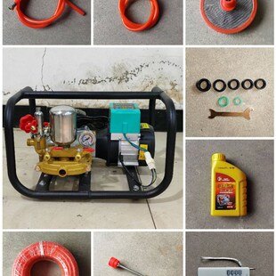 高压农用48V60V72V电动三轮车打药喷雾器直流电通用型电动打药机