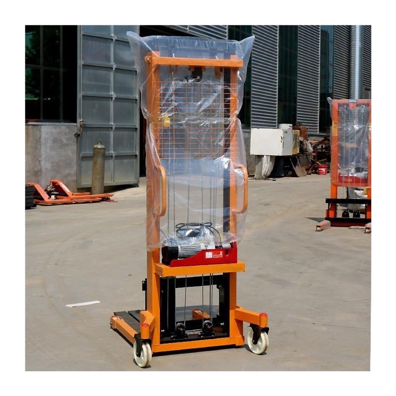 热销手动液压堆高车h 半电动升高叉车0.D5T/1T/2T/3T吨液压堆高车