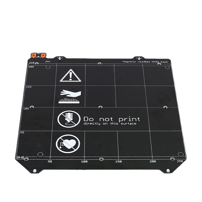 3D打印机配件MK52热床平台PCB铝基板 Magnetic HeatBed12 24V磁性
