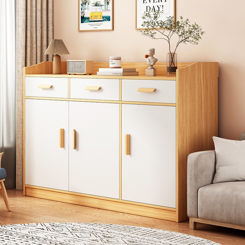 斗柜储物柜客厅碗柜现代简约酒柜茶水柜家用厨房落地置物柜餐边柜