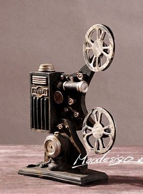 复古拍摄摆件 酒吧风格 家居装饰品 复古做旧工艺摆件 老式放映机
