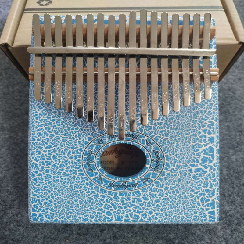 17音卡林巴拇指琴12生肖卡林巴拇指琴kalimba手指琴冰裂款手指琴