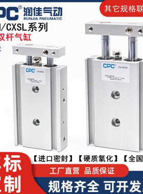 CPC气动TR小型双轴双杆气缸CXSL/CXSM6-10/15/20/25/30/40/50S
