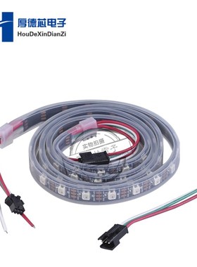 5V WS2812B 5050 RGB LED灯带1M 60 LED 黑白色PCB