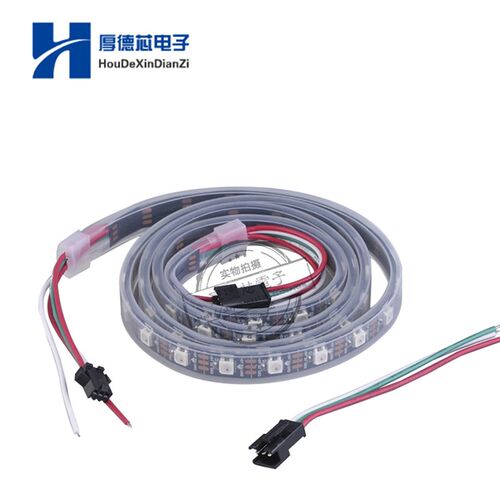 5V WS2812B 5050 RGB LED灯带1M 60 LED 黑白色PCB