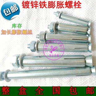 包邮 250 镀锌铁膨胀螺丝加长拉爆膨胀螺栓M18M20M24 200 500 150