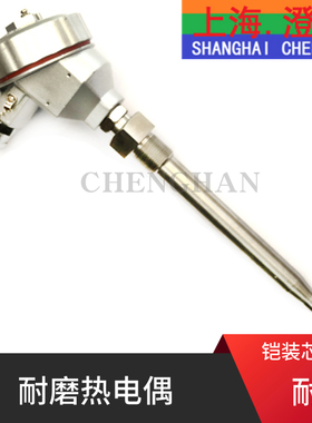 耐磨热电偶WRNN-230耐磨热电阻传感器 耐磨铠装PT100