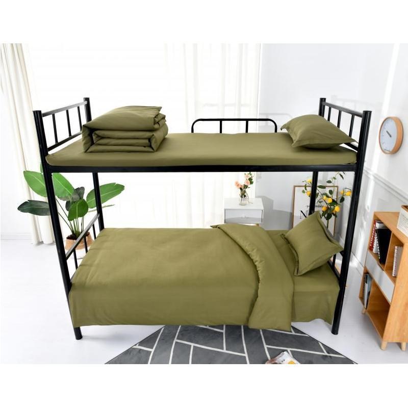 J6DA棉花被子单人棉被芯加厚军绿色保暖被套装宿舍床学生内务被褥