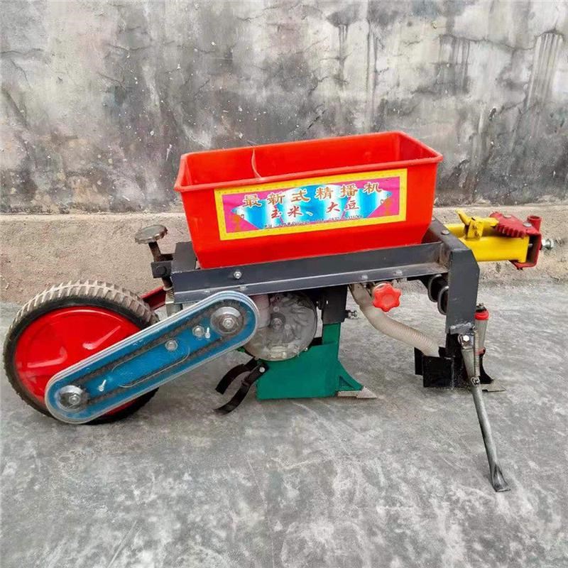 热销手扶拖拉机玉米玉米播种机玉米精播机单行牵引大豆播种施肥一