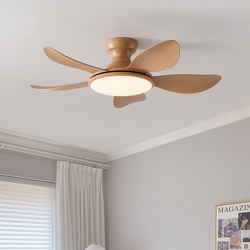 北欧客厅灯风扇灯吊扇灯简约现代日式奶油I风卧室餐厅灯护眼led灯