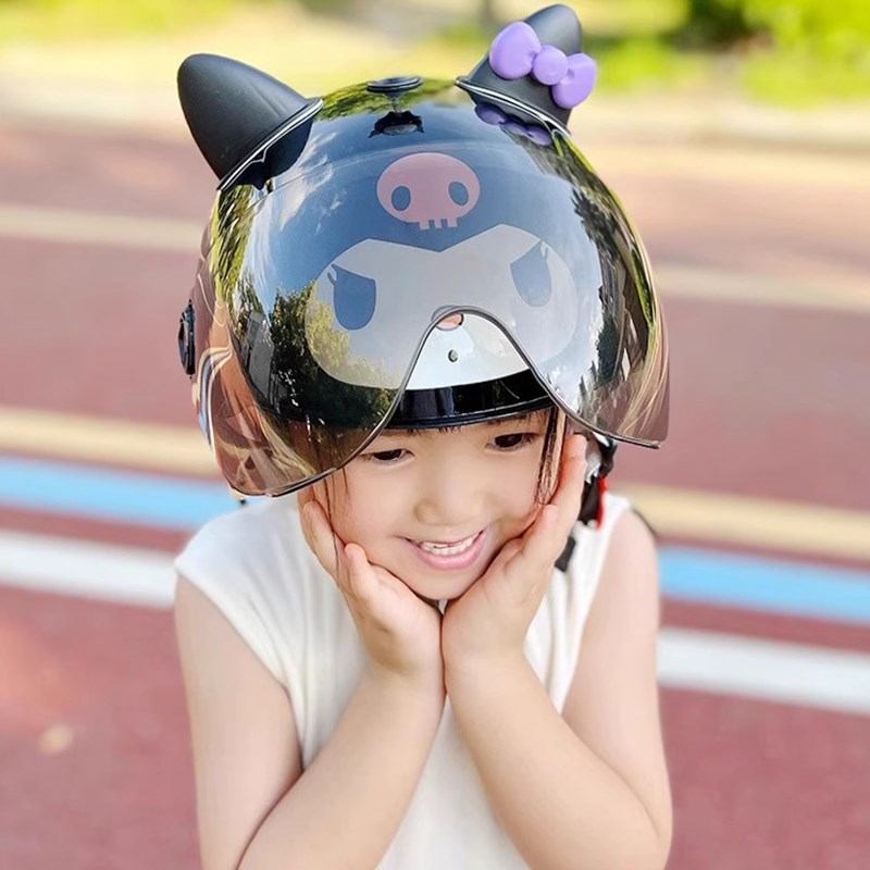 3c认证儿童安全头盔女孩6到1A2岁电动车摩托自行车可爱宝宝安全帽