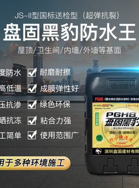 深圳黑豹国标送检超弹2型防水涂料 外墙屋顶厨房卫生间JS防水材料