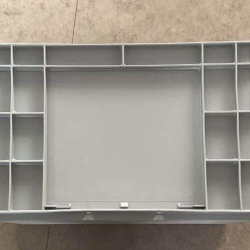 塑料周转箱带盖物流欧标灰色加厚eu箱汽配工具仓库仓储运输中转箱
