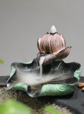 招财风水轮流水摆件 客厅办公室落地假山喷泉鱼缸加湿器开业礼品