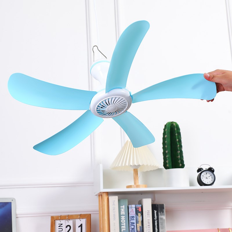 家用大号吊扇蚊帐静音电风扇宿舍卧室床上小吊扇学生微风大风力