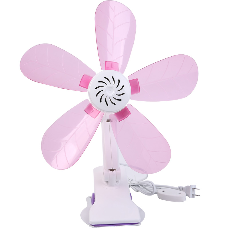 小风扇静b音办公室桌上夹扇床上电源式夹式夏天大学生小电风扇插