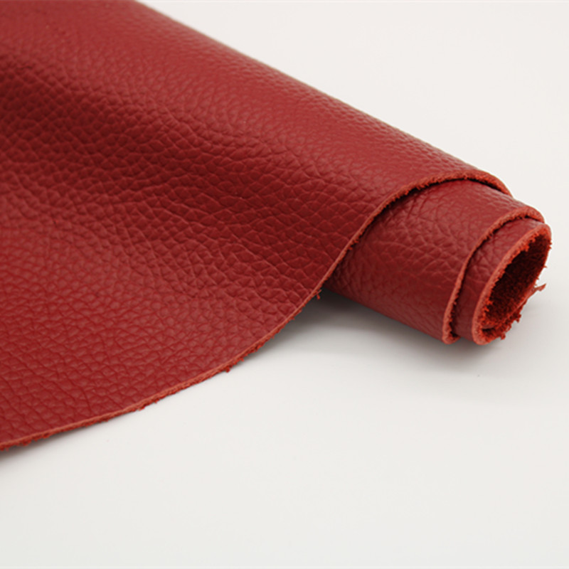 厚牛皮皮料真皮头l层牛皮2mm酒红色垫子深红色沙发座椅皮革面料